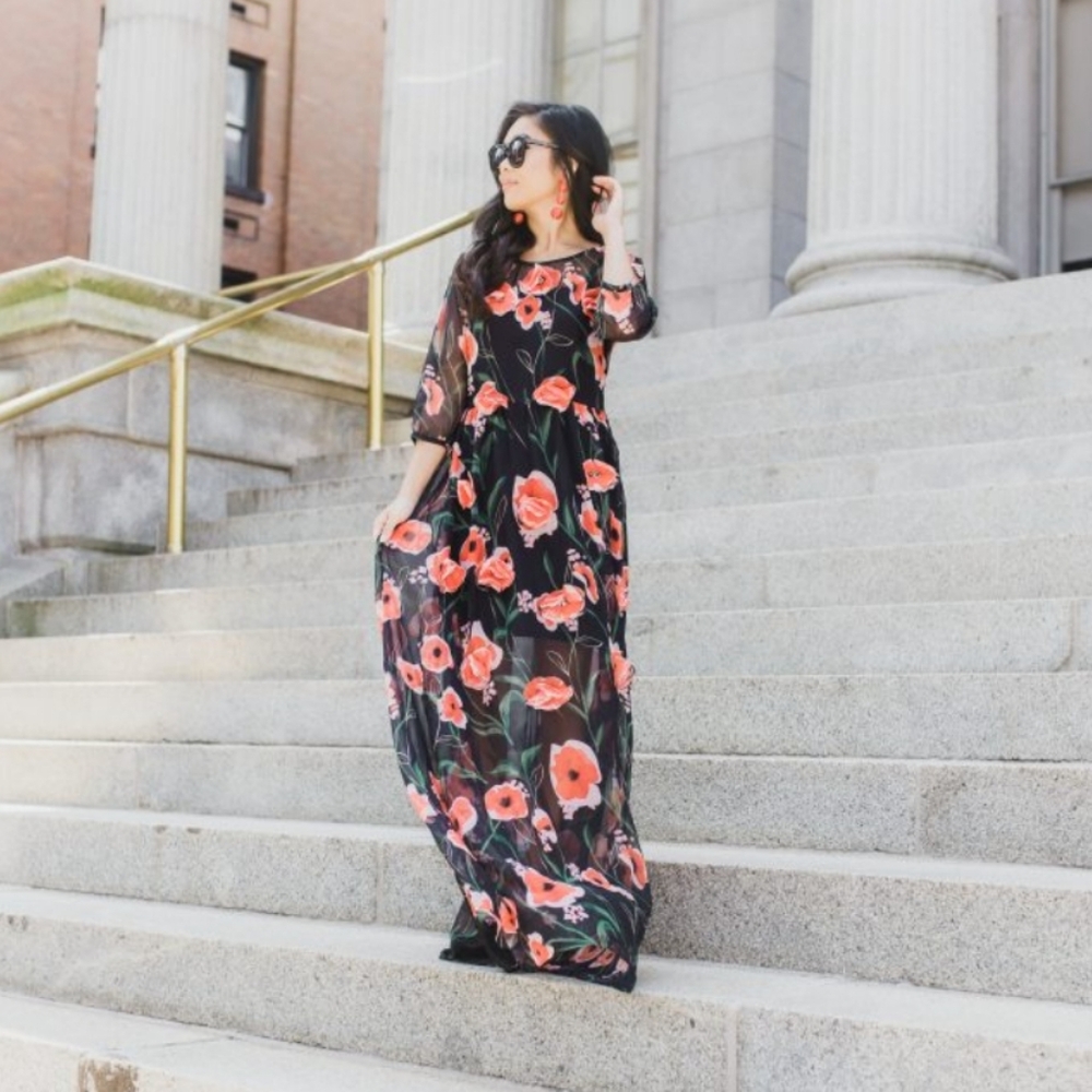 NWT Vici Poppy Dreams Maxi Dress - Picture 2 of 7